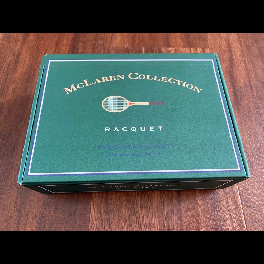 Boatman Geller Stationery McLaren Collection RACQUET Racquetball 20 Note Cards - Picture 2 of 6